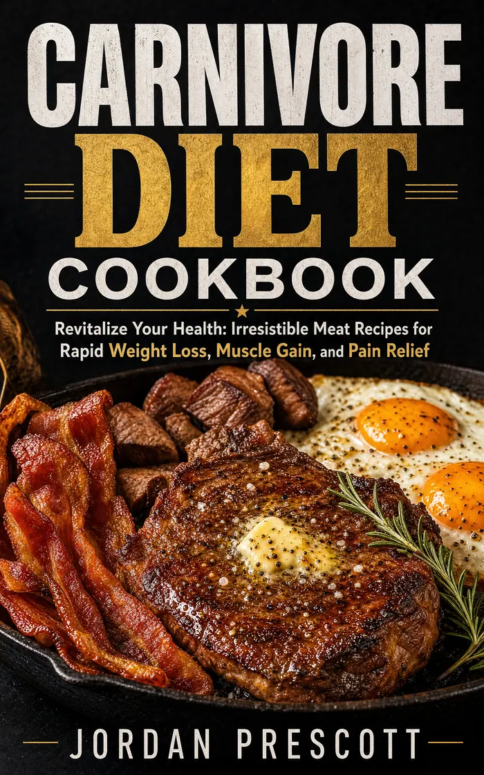 Carnivore Diet Cookbook: Revitalize Your Health: Irresistible Meat Recipes for Rapid Weight Loss, Muscle Gain, and Pain Relief cover