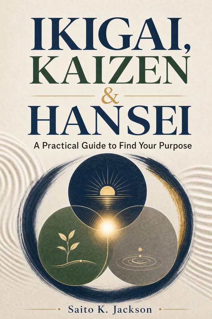 IKIGAI, KAIZEN & HANSEI: A Practical Guide to Find Your Purpose cover