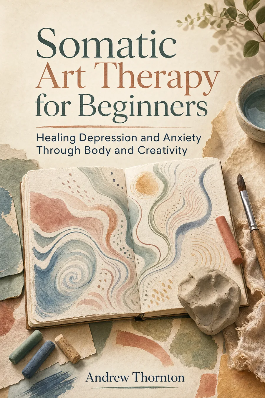 Somatic Art Therapy for Beginners: Healing Depression and Anxiety Through Body and Creativity cover